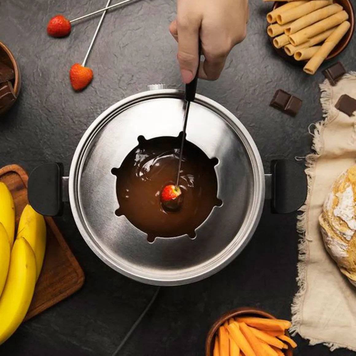 Fondue Cecotec Fun GourmetFondue 1000W 8 tenedores inox