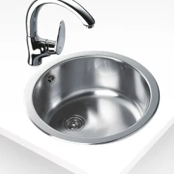 Fregadero de cocina Teka ERC 1C 1 cubeta circular inox