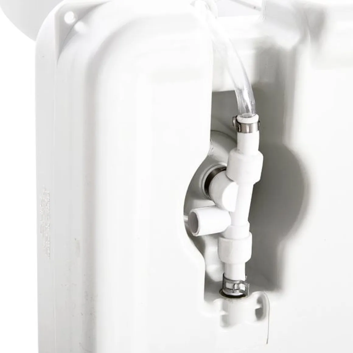Fregadero portátil con tanque 17L blanco 51x33,5x103 cm