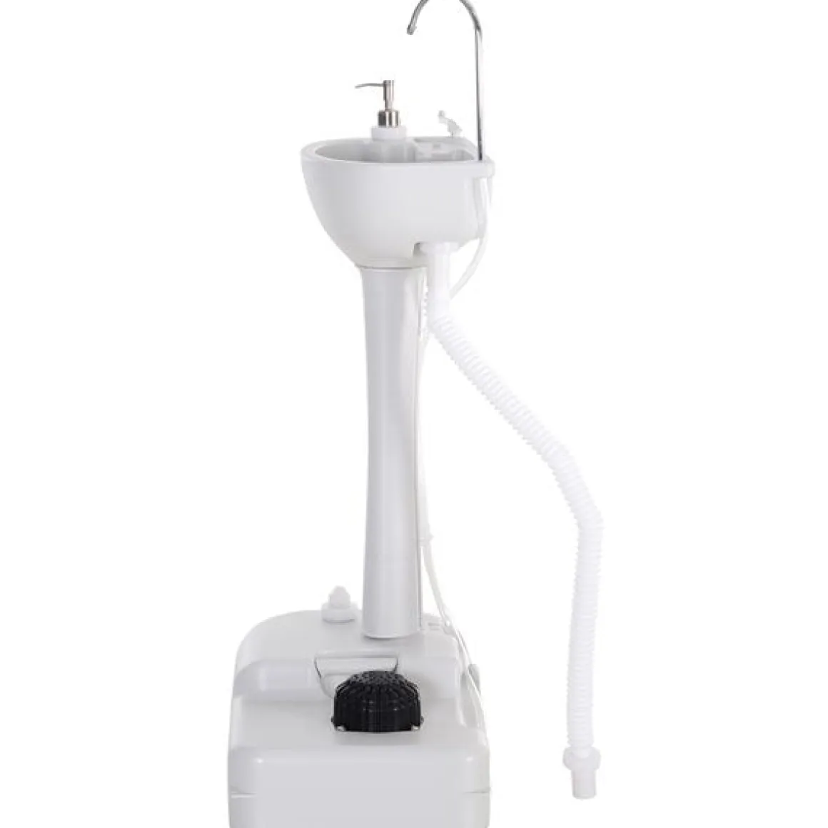 Fregadero portátil con tanque 17L blanco 51x33,5x103 cm