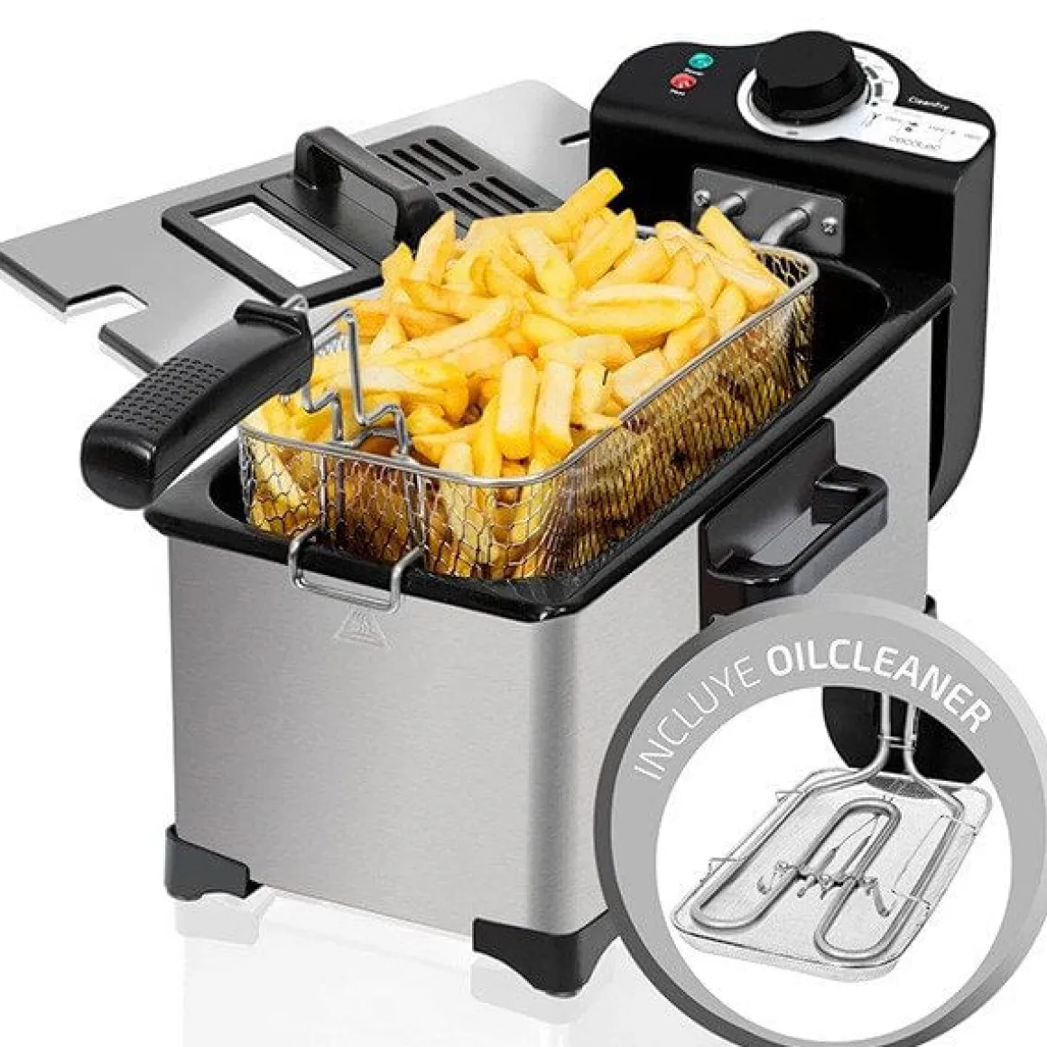 Freidora Cecotec CleanFry 3L 2000 W inox