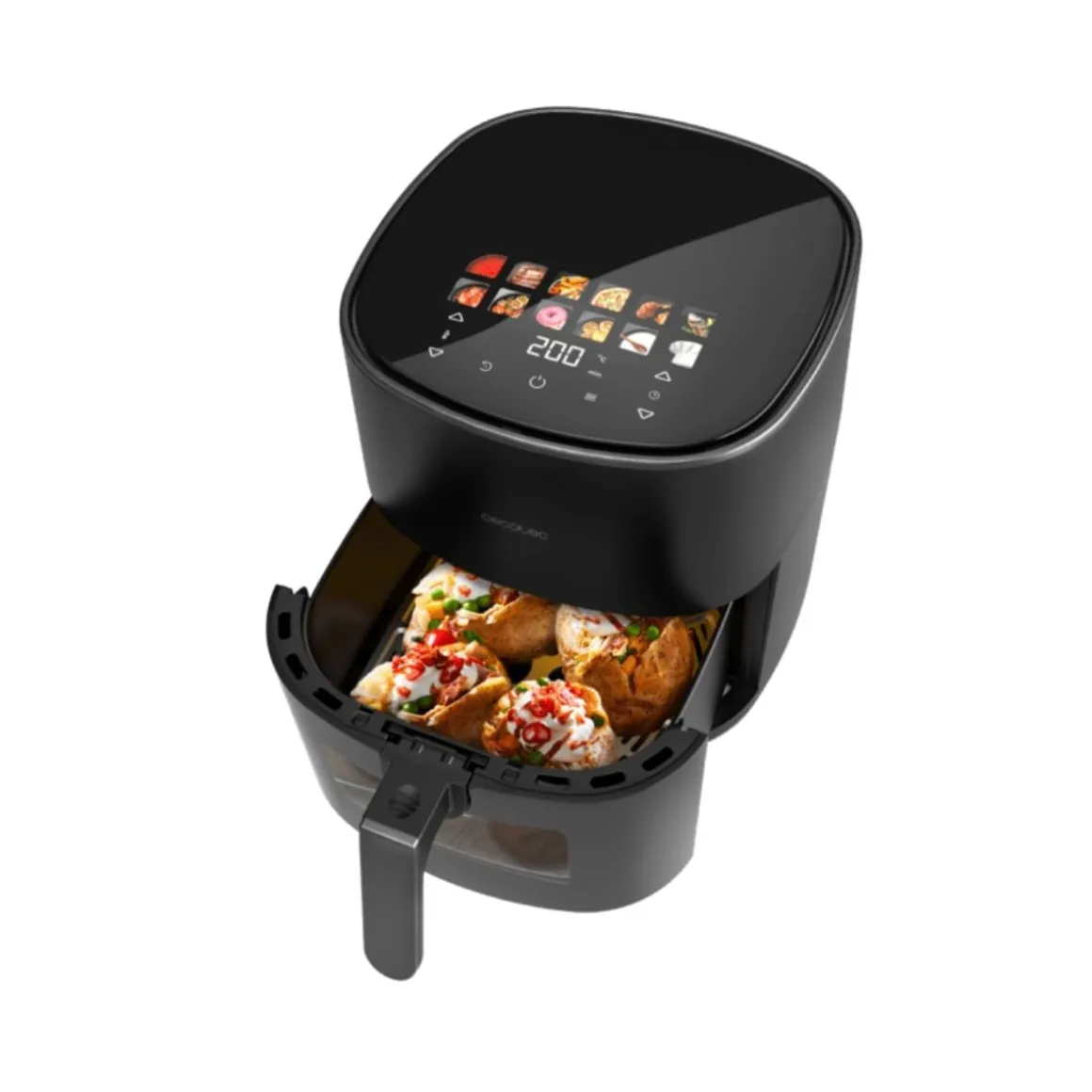 Freidora de aire Cecofry&Grill Duoheat 6500 Cecotec 2200W 6,5L 3 en 1 negro