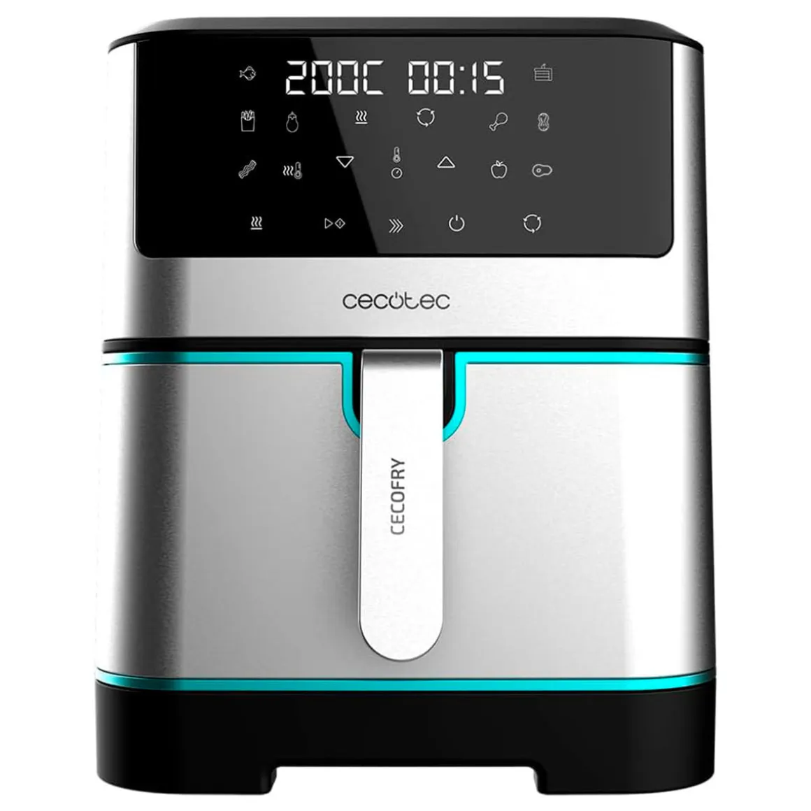 Freidora de aire Cecotec Cecofry Supreme 8000 1800W 8L 10 modos inox
