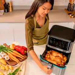 Freidora de aire Cecotec Cecofry Supreme 8000 1800W 8L 10 modos inox
