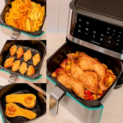 Freidora de aire Cecotec Cecofry Supreme 8000 1800W 8L 10 modos inox