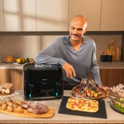 Freidora de aire Cecotec Cecofry&Grill Smokin'Prime 11000 2800W 11L 3 en 1 negro