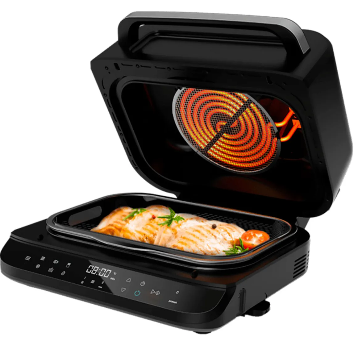 Freidora de aire Cecotec Cecofry FireDome 6000 6L 6 modos de cocinado negro