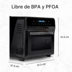 Freidora de aire Ufesa Magnum 1800W 23L digital 8 programas negro