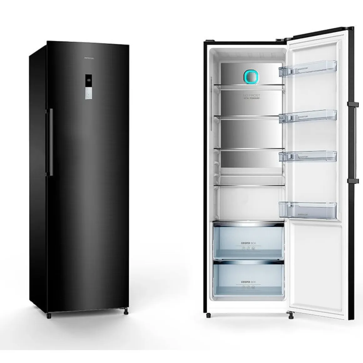 Frigorífico 1 puerta Infiniton CL-18BSTL No Frost 375L E negro 185 cm