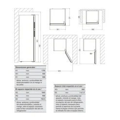 Frigorífico 2 puertas New Pol NWFR170X Less Frost 312L E inox 170 cm