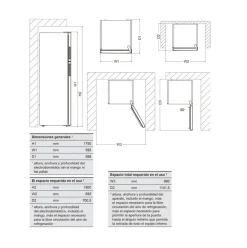 Frigorífico 2 puertas New Pol NWFR170 Less Frost E blanco 175 cm