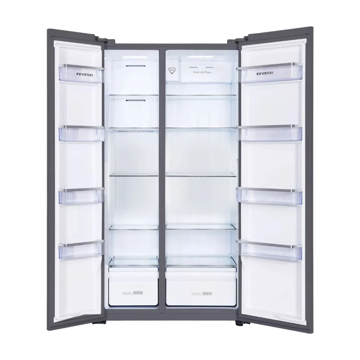 Frigorífico americano Infiniton SBS-506A77XEM No Frost 505L E inox 176,8 cm