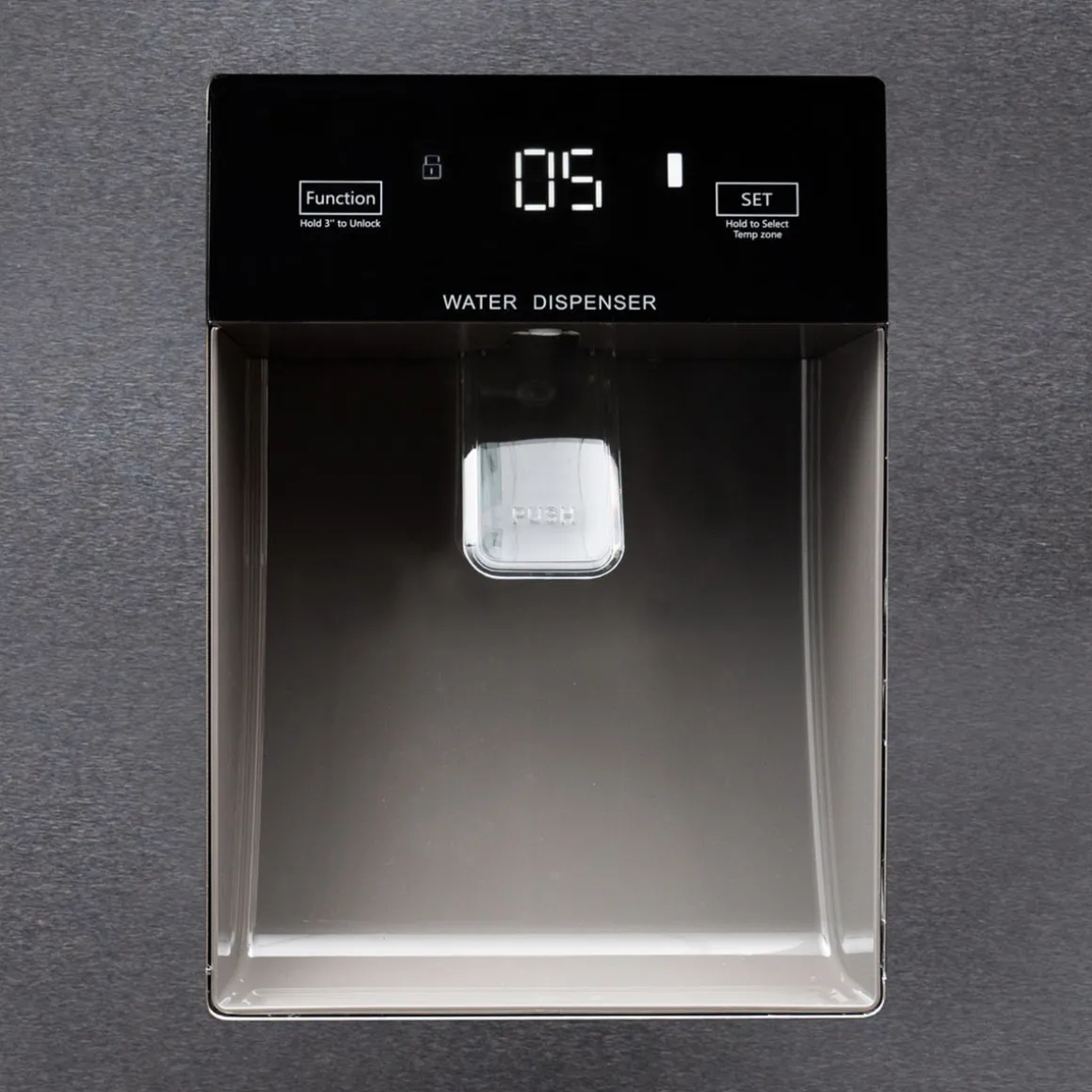 Frigorífico americano Infiniton SBS-503A77XED Total No Frost 503L dispensador de agua E inox 176,8 cm