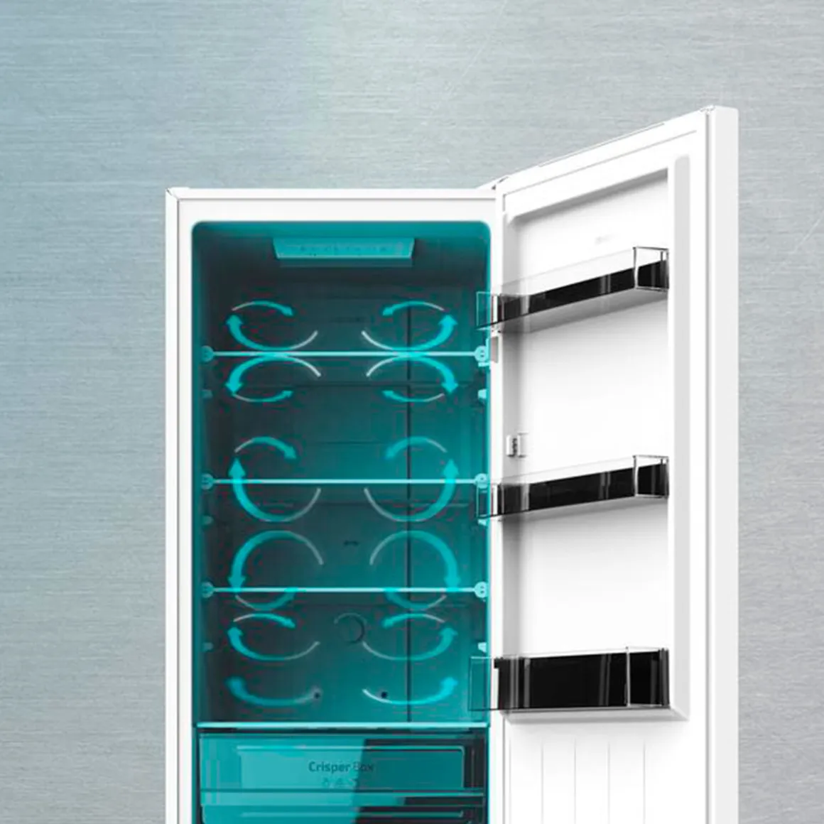 Frigorífico combi Cecotec Bolero CoolMarket Combi 250 D 250L Total No Frost D 181 cm