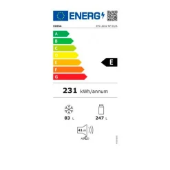 Frigorífico combi Edesa EFC2032NFEXA Total No Frost 330L E inox 201 cm