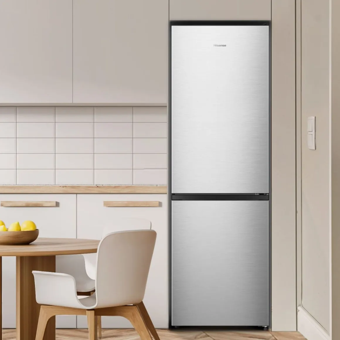 Frigorífico combi Hisense RB390N4ACE No Frost 304L E inox 186 cm