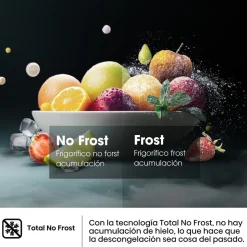 Frigorífico combi Hisense RB329N4AWE 255L Total No Frost E blanco 180 cm