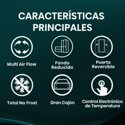 Frigorífico combi Hisense RB329N4AWE 255L Total No Frost E blanco 180 cm