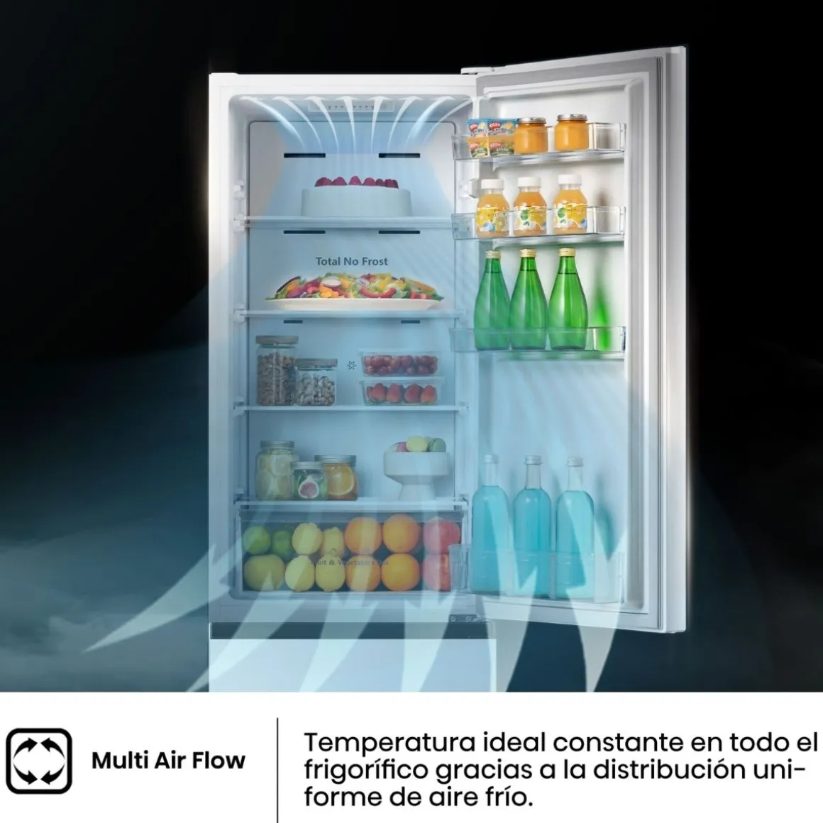 Frigorífico combi Hisense RB329N4AWE 255L Total No Frost E blanco 180 cm