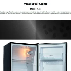 Frigorífico combi Infiniton FGC-117B Smart Frost 117L E dark inox 114 cm