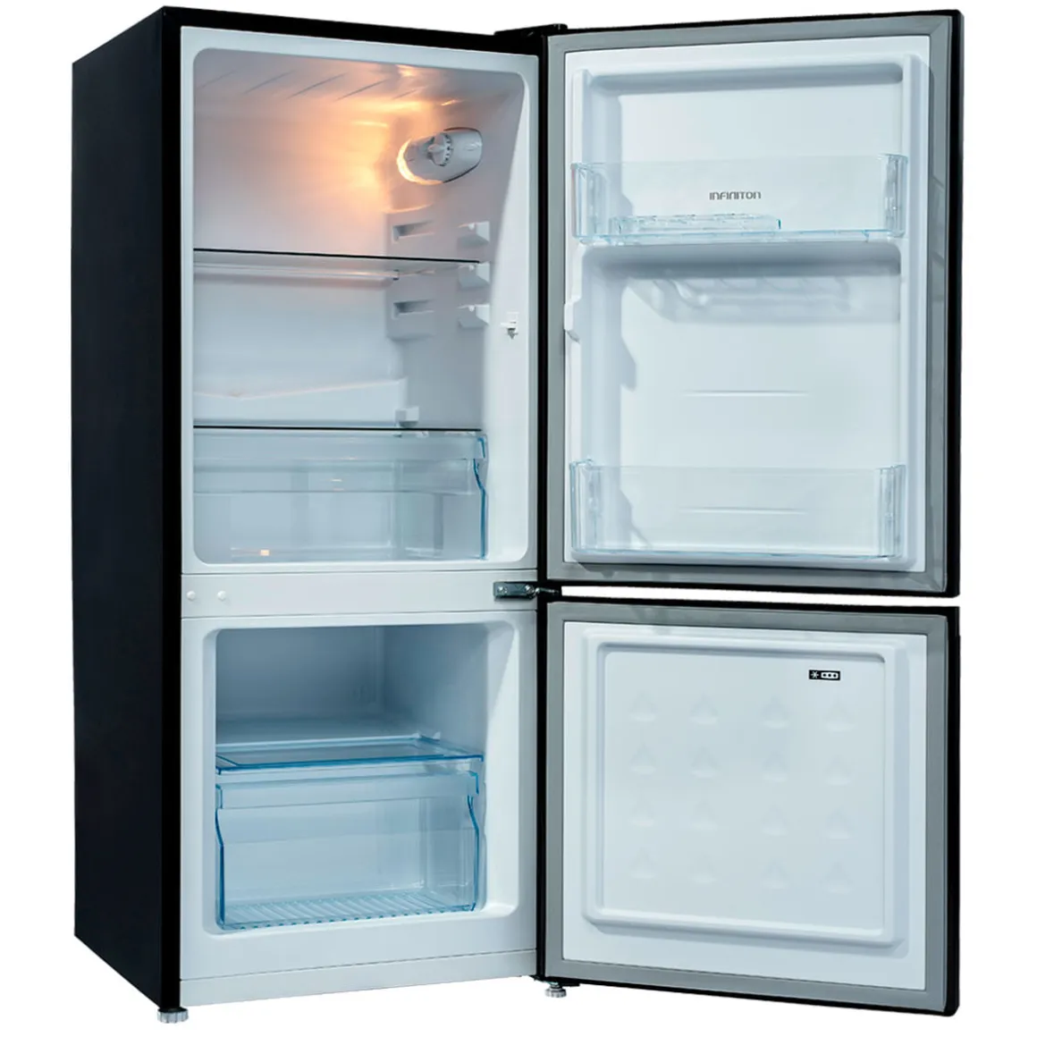 Frigorífico combi Infiniton FGC-117B Smart Frost 117L E dark inox 114 cm