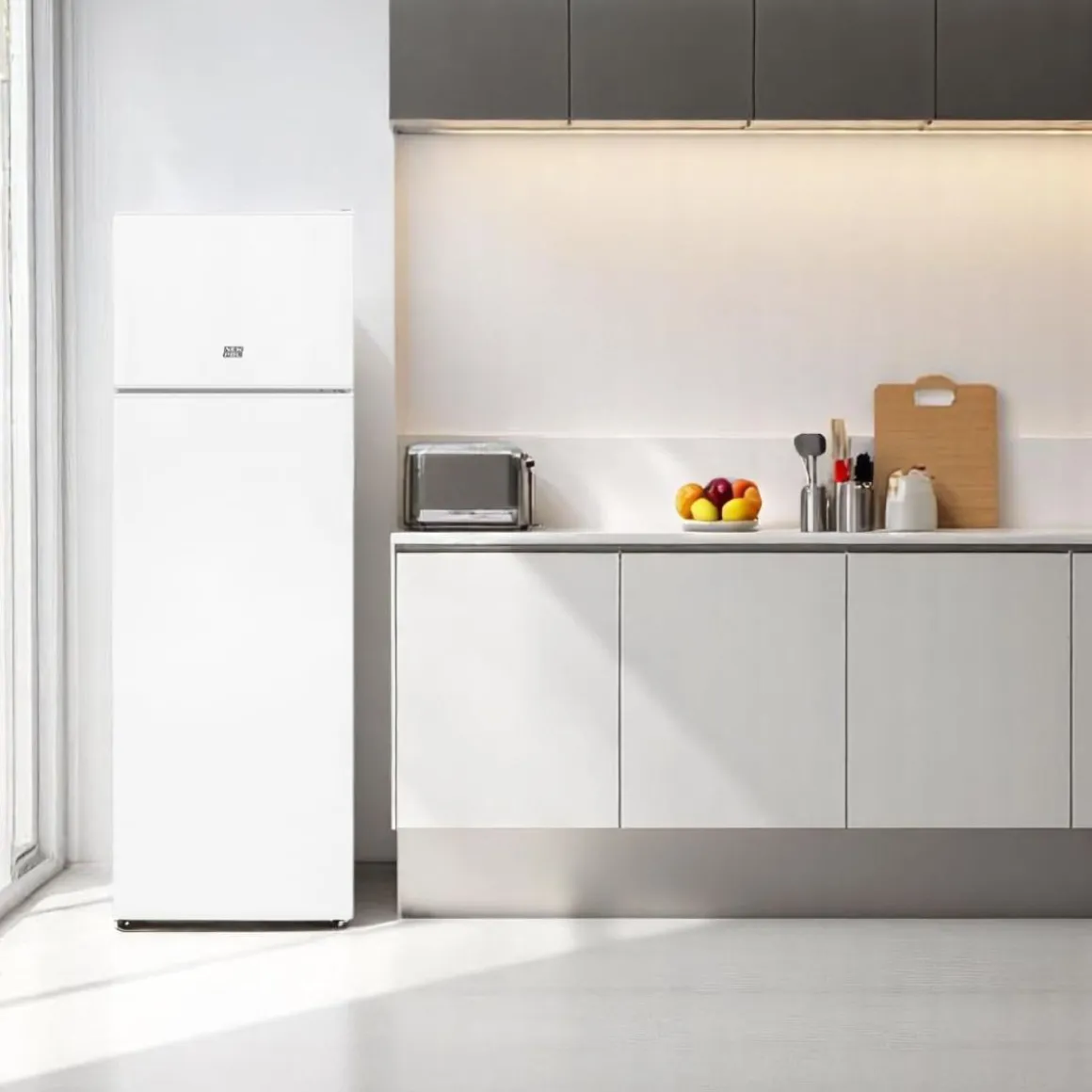 Frigorífico combi New Pol NWFR160.1 Less Frost 201L E blanco 160 cm