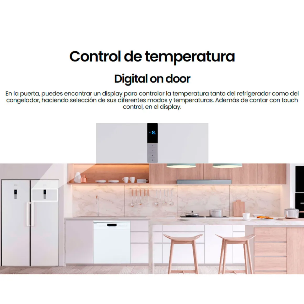 Frigorífico de 1 puerta Infiniton CL-73H Total No Frost 380L E blanco 185,5 cm
