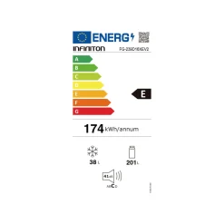 Frigorífico de 2 puertas Infiniton FG-239D16XEV2 cíclico 239L tecnología Defrost E inox 160 cm