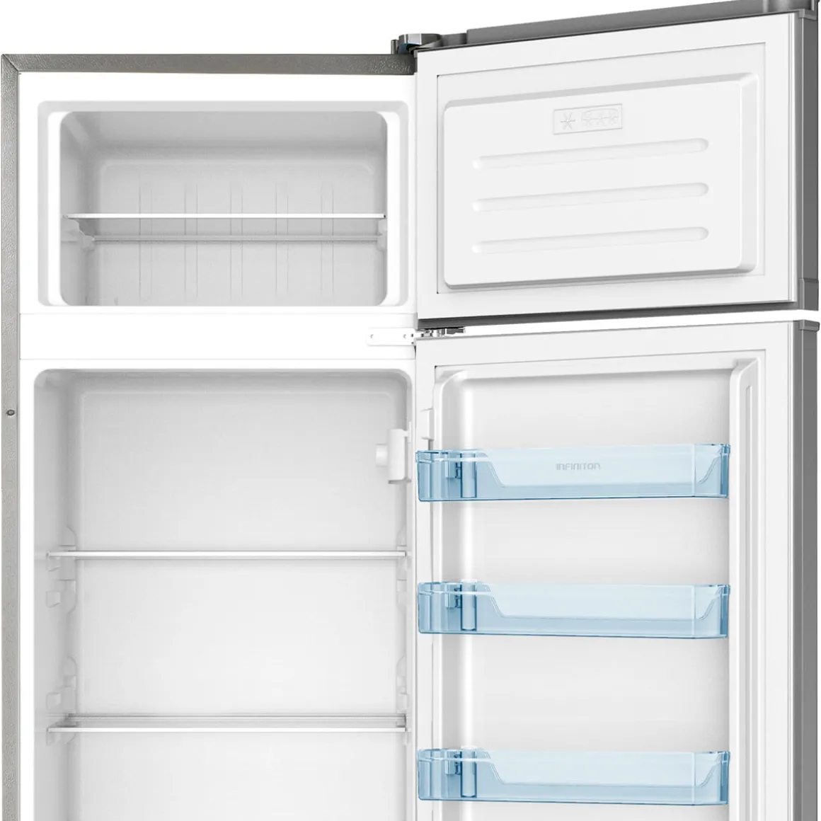 Frigorífico de 2 puertas Infiniton FG-239D16XEV2 cíclico 239L tecnología Defrost E inox 160 cm