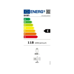 Frigorífico Svan SR185601ENFD/X 359L No Frost E 185 cm