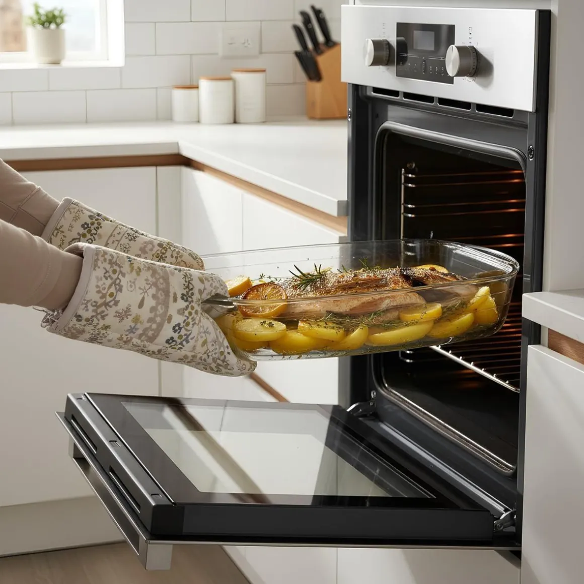Fuente Ocuisine diseño rectangular con tapa vidrio 4,1L