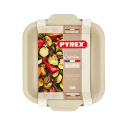 Fuente para horno Creation Pyrex turquesa 37x23 cm
