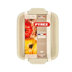 Fuente para horno Creation Pyrex turquesa 22x29 cm