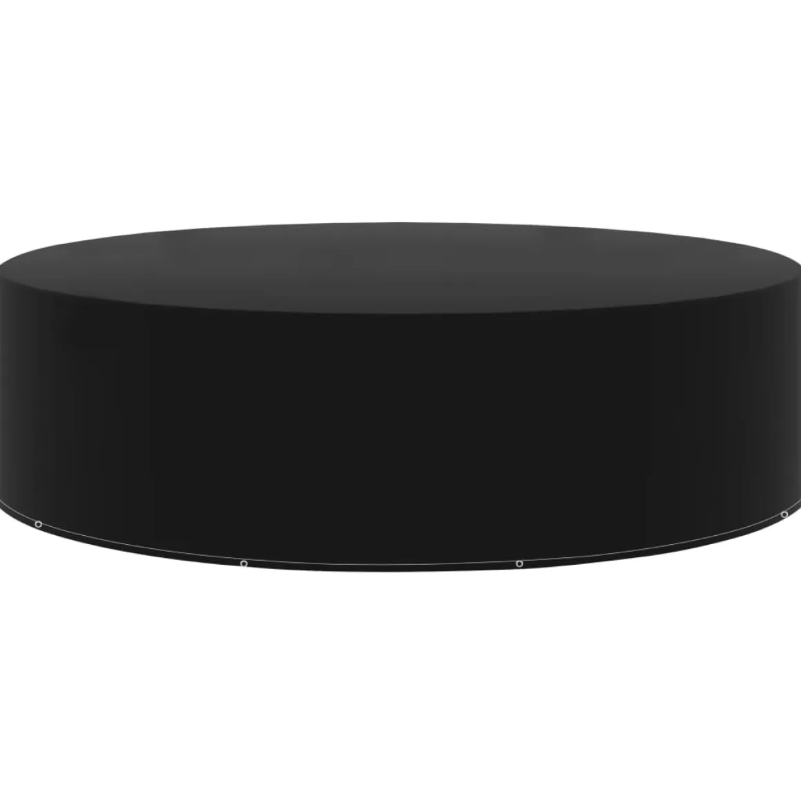 Funda para muebles de jardín 10 ojales aluminio negro Ø325x90 cm