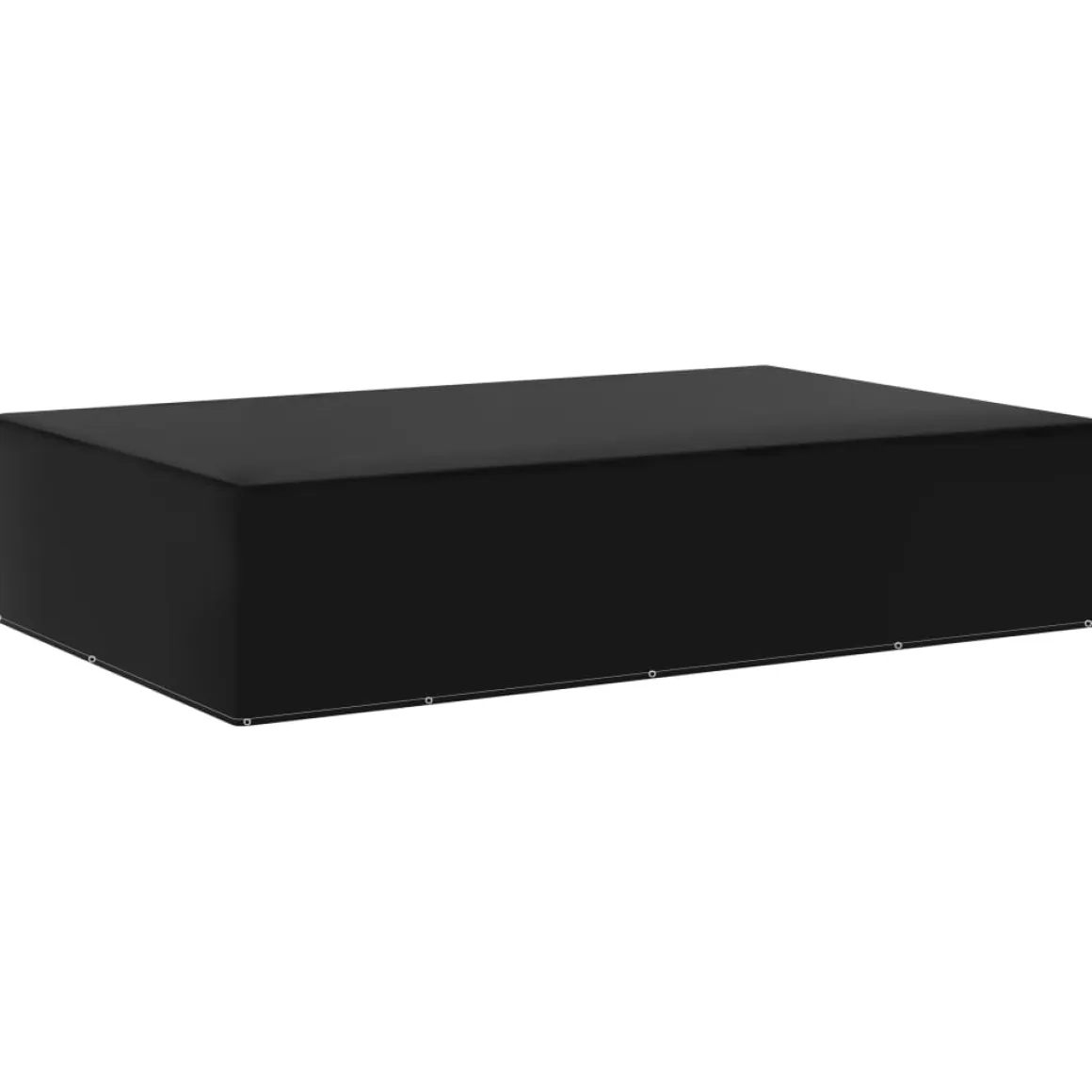 Funda para muebles de jardín aluminio negro 70x325x205 cm