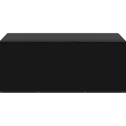 Funda para muebles de jardín 7 ojales aluminio negro 90x143x225 cm