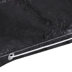 Funda para muebles de jardín aluminio negro 70x250x250 cm
