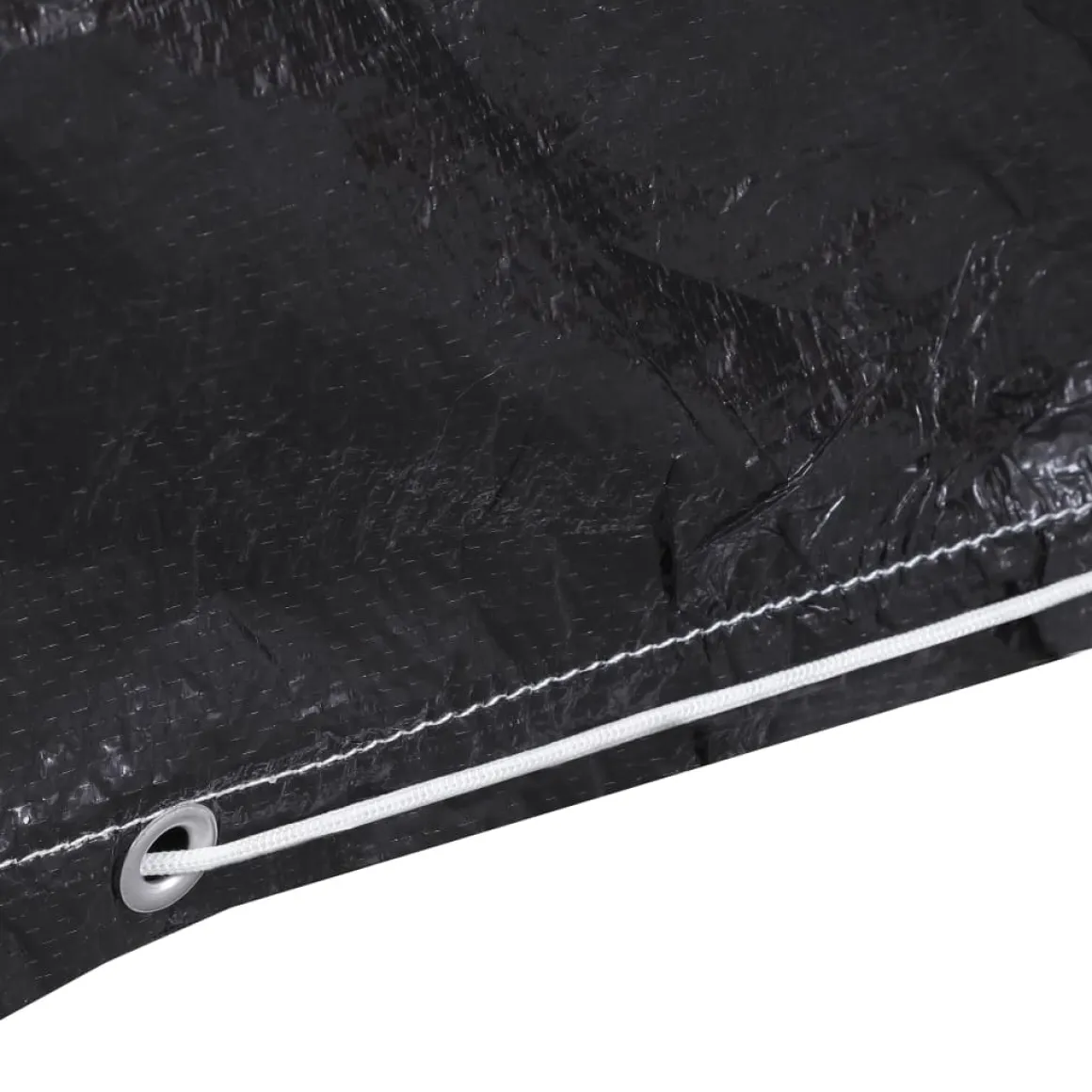 Funda para muebles de jardín aluminio negro 70x250x250 cm