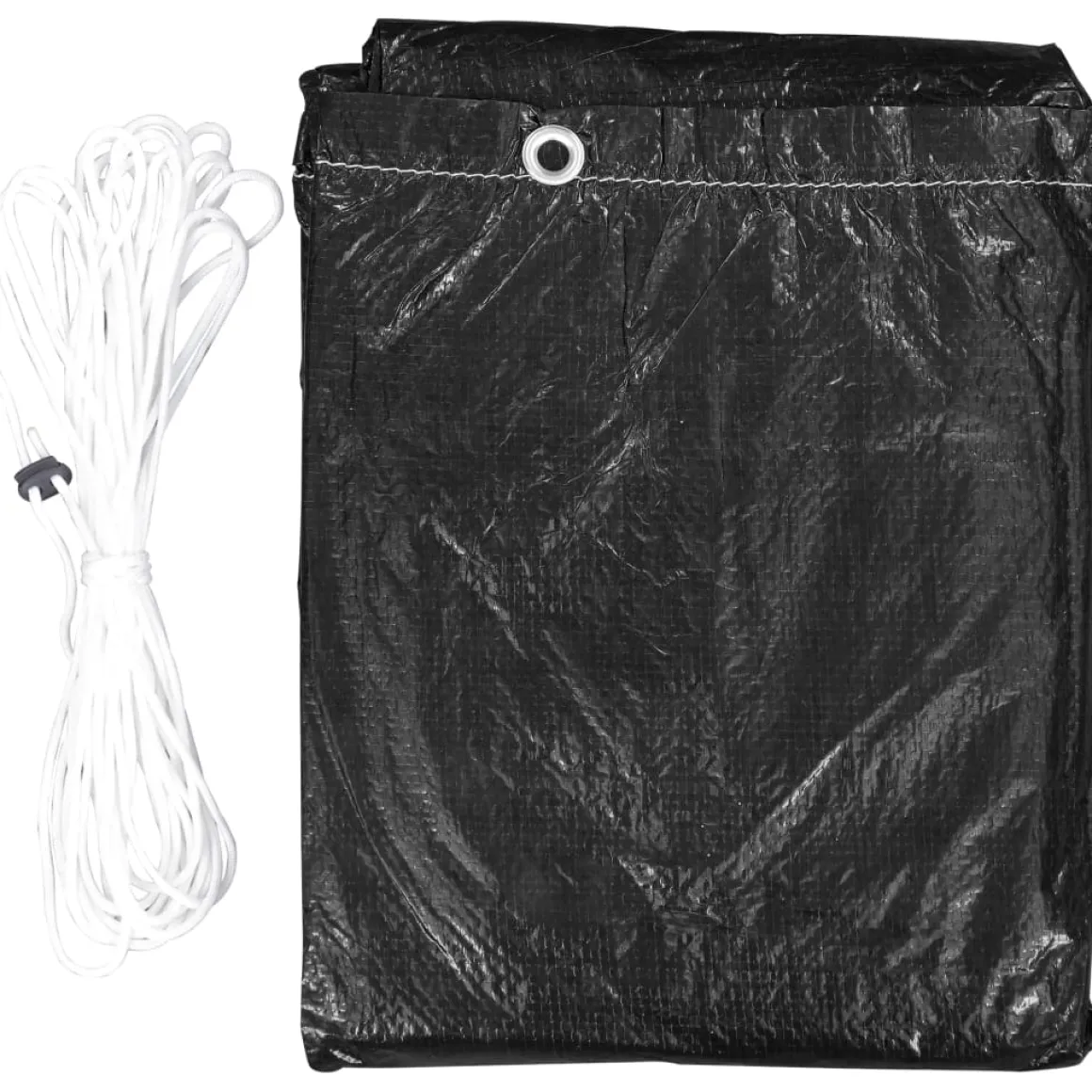 Funda para muebles de jardín aluminio negro 70x250x250 cm