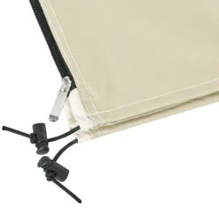 Funda protectora de sombrilla Outsunny con cremallera impermeable beige Ø56x220 cm