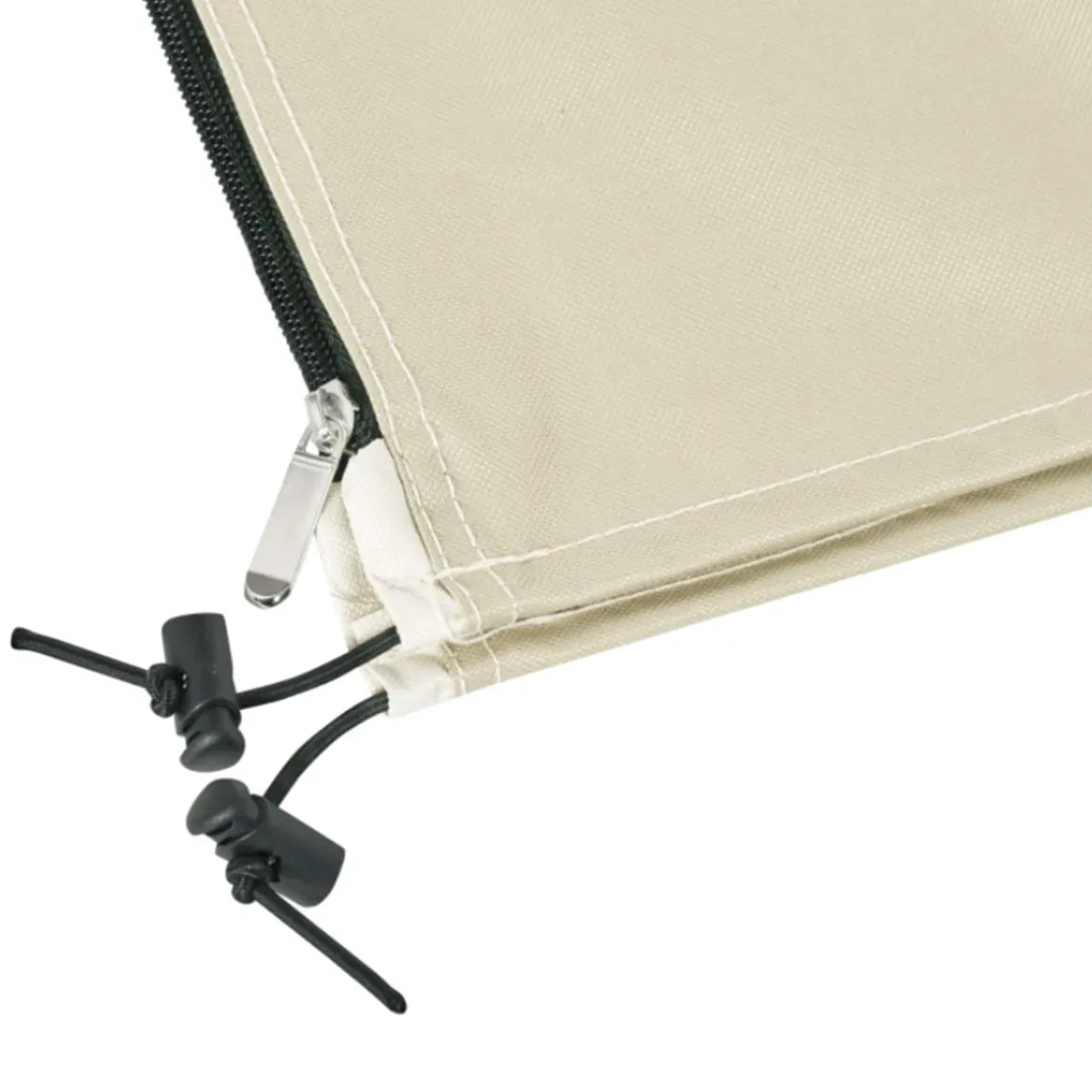 Funda protectora de sombrilla Outsunny con cremallera impermeable beige Ø56x220 cm