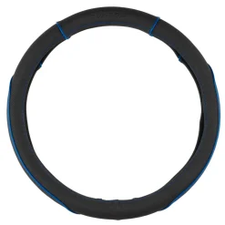 Funda protectora para volante Dunlop con textil negro/azul Ø37-Ø39 cm