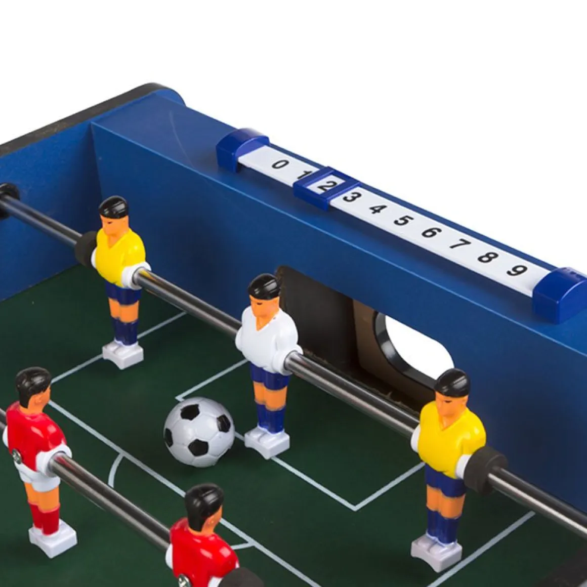 Futbolín sobremesa CB Games estructura madera +6A azul 24x69x37 cm