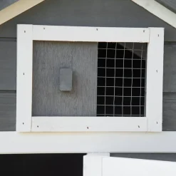 Gallinero PawHut madera gris/blanco 87x150,5x54 cm