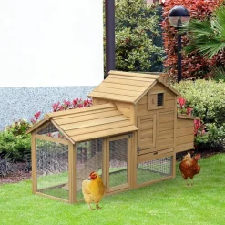 Gallinero Pawhut madera 87x150,5x54 cm