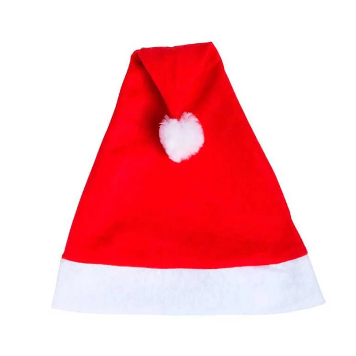 Gorro de Santa Claus para adulto rojo 41x30 cm