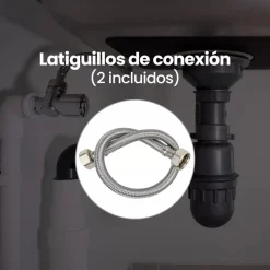 Grifo Infiniton ACH248 caño alto giratorio acero inox cromado 30,9 cm