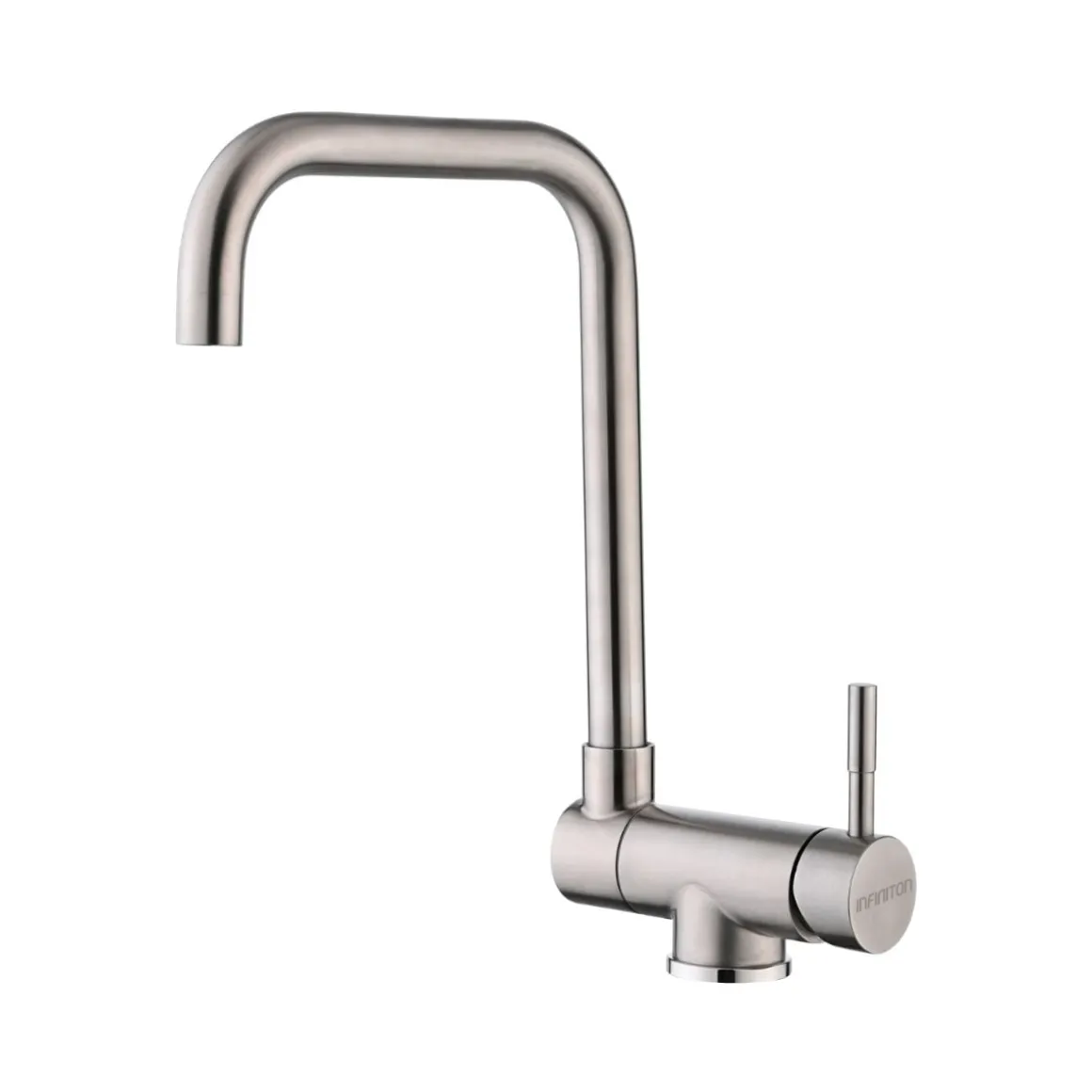 Grifo Infiniton Eneko ASS347 caño alto abatible acero inoxidable satinado 34,6 cm