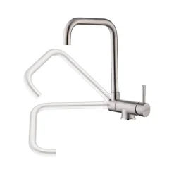 Grifo Infiniton Eneko ASS347 caño alto abatible acero inoxidable satinado 34,6 cm