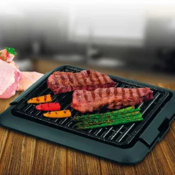 Grill eléctrico BN3673 parrilla antiadherente 1250W negro
